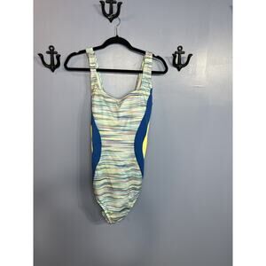 Lands End Cross Strap One Piece Bathing Suit NEW Size 18D